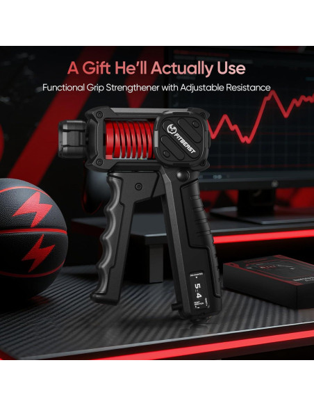 Entrenador de Fuerza de Agarre FitBeast Ajustable 4.54-59 kg