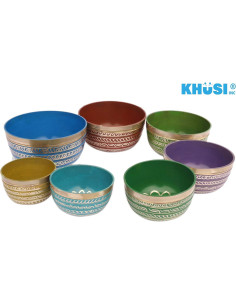 Juego de Cuencos Tibetanos de 7 Piezas Khusi - Sanación de Chakras 2