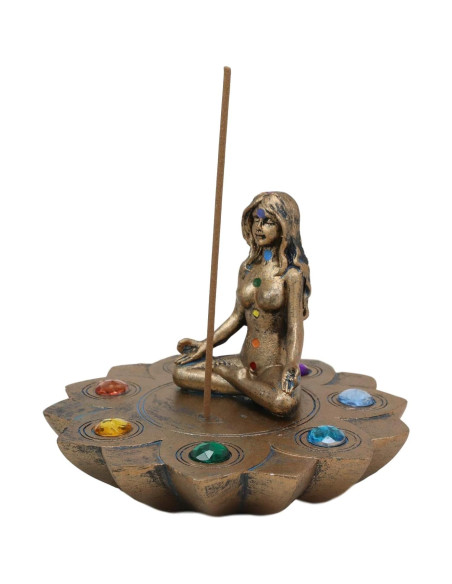 Soporte de Incienso Sagrada Luna Feminista Chakra Yoga 12cm