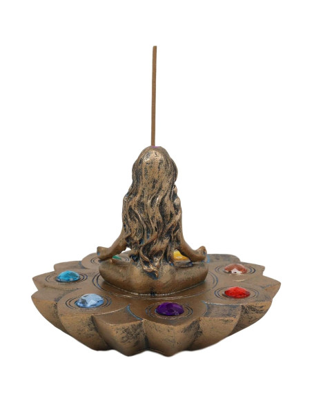 Soporte de Incienso Sagrada Luna Feminista Chakra Yoga 12cm
