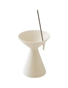 Soporte de Incienso WENSHUO Cerámica Crme Mate 11cm 2