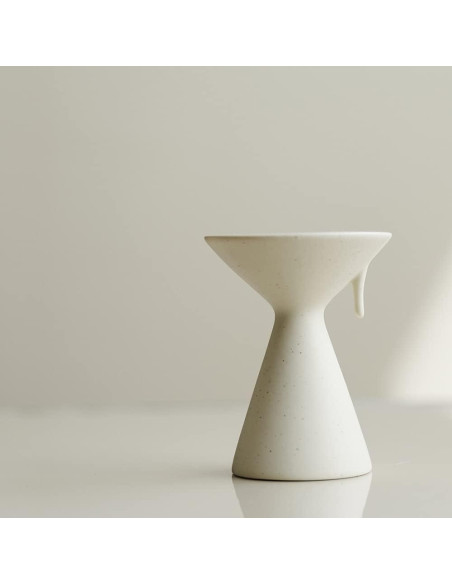 Soporte de Incienso WENSHUO Cerámica Crme Mate 11cm