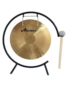 Gong de Viento Pequeño Arborea 30 cm con Soporte y Mazo