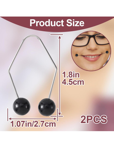 Creador de Hoyuelos Facial SmallCat 2PCS Negro - Ejercitador de Mejillas