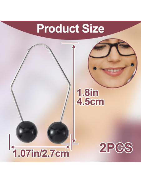 Creador de Hoyuelos Facial SmallCat 2PCS Negro - Ejercitador de Mejillas