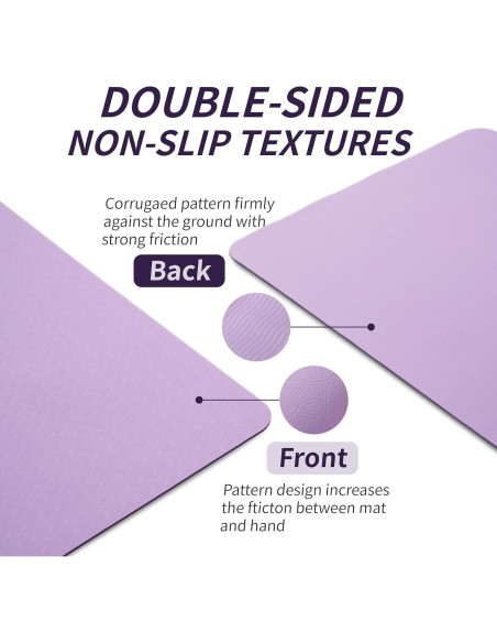 Esterilla de Yoga FLEXISPOT Antideslizante 183x61cm TPE