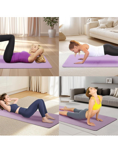 Esterilla de Yoga FLEXISPOT Antideslizante 183x61cm TPE