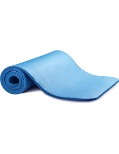Alfombrilla de Yoga Fitvids Antidesgarro 180x61 cm Azul 2