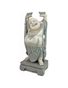 Estatua Buda Risueño Jolly Hotei Design Toscano 66cm Resina