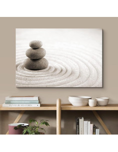 Lienzo wall26 Montón de Rocas en Jardín Zen 91x61 cm 2