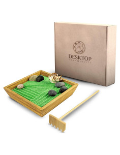 Kit Jardín Zen Japonés Mini Desktop Tranquilidad 14 cm