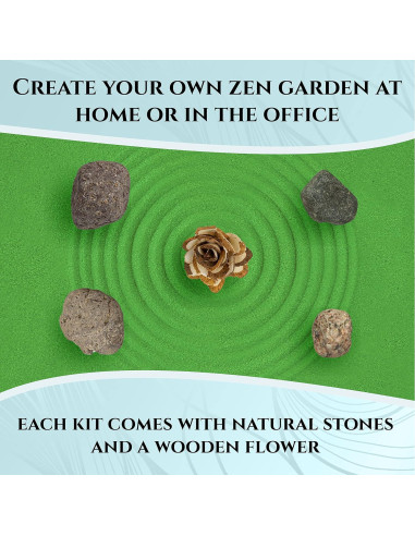 Kit Jardín Zen Japonés Mini Desktop Tranquilidad 14 cm