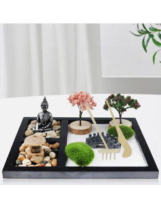 Jardín Zen para Escritorio Pesoncarl 21.6x17.5 cm Decoración 2