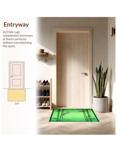 Alfombra de Área ODIKA 0.91x1.52m Antideslizante Lavable