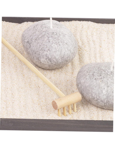 Kisangel 5 Mini Rastrillos de Arena de Madera para Jardín Zen