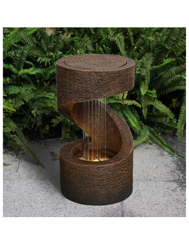 Fuente de Agua Zen Hi-Line Gift 79554-F con Luz LED