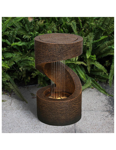 Fuente de Agua Zen Hi-Line Gift 79554-F con Luz LED