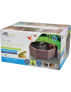 Kit Completo Piscina Natural Sin Excavar Aquagarden 190L 2
