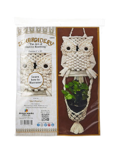 Kit de Macramé Beige Design Works Crafts 81.28x22.86 cm 2