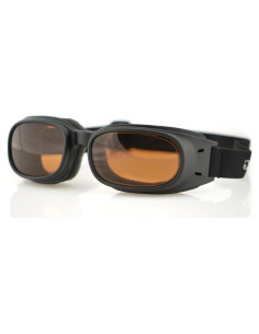 Gafas de Protección Bobster Piston, Marco Negro Mate, Lente Ámbar