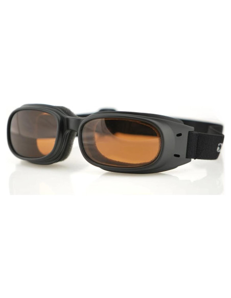 Gafas de Protección Bobster Piston, Marco Negro Mate, Lente Ámbar