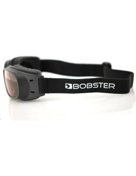 Gafas de Protección Bobster Piston, Marco Negro Mate, Lente Ámbar