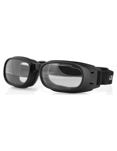 Gafas de Protección Bobster Piston, Marco Negro Mate, Lente Clara