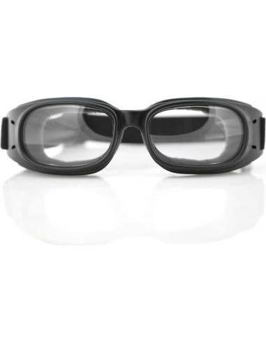 Gafas de Protección Bobster Piston, Marco Negro Mate, Lente Clara