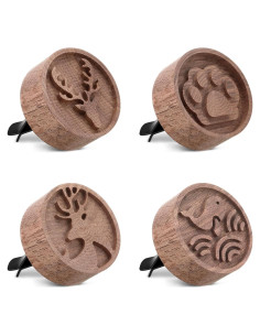 Paquete de 4 Difusores de Aceite Esencial Teenyyou Madera