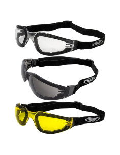 Gafas de seguridad Global Vision con 3 lentes y almohadillas