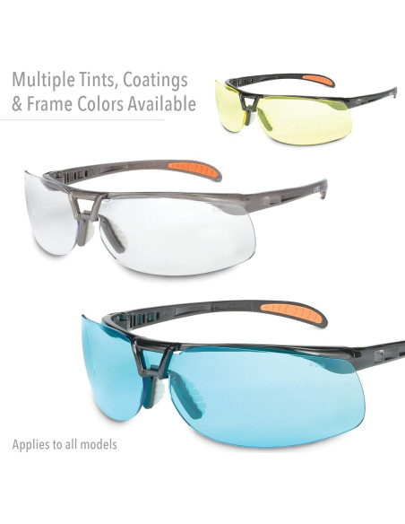 Gafas de Seguridad Uvex Protégé S4200X, Marco Negro Metálico