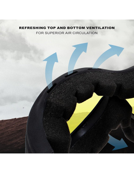 Gafas de Motocicleta Birdz Buzzard con Lentes Transparentes y Ahumados