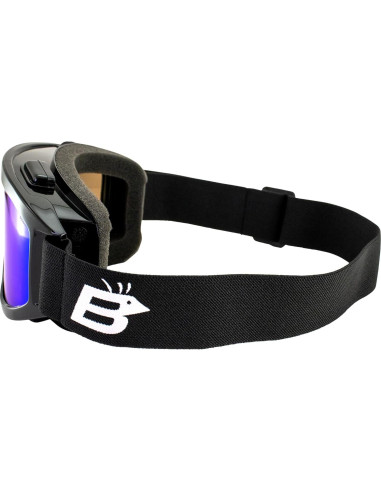 Gafas de motociclismo Birdz Vulture Z87.1+ con lentes espejo