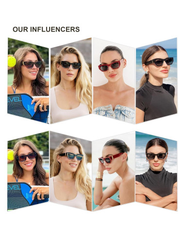 Gafas de sol cateye SOJOS UV400 para mujeres y hombres