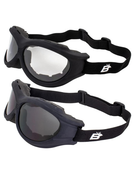 Gafas de Motocicleta Birdz Eyewear Buzzard - 2 Pares Lentes UV400