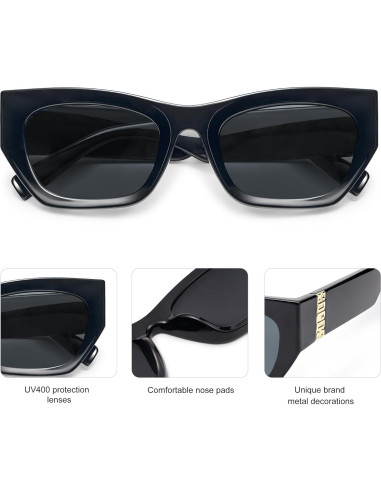 Gafas de sol cateye SOJOS UV400 para mujeres y hombres