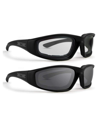 Gafas de sol de motocicleta Epoch con almohadillas de espuma - 2 pares