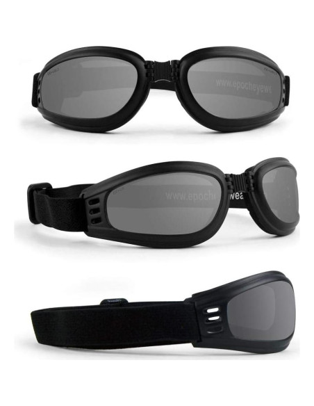 Gafas de Motocicleta Plegables Epoch con Lentes Claros y Ahumados