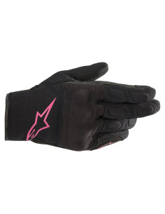Guantes Alpinestars Stella S-Max Drystar Mujeres Grande Negro/Rosa