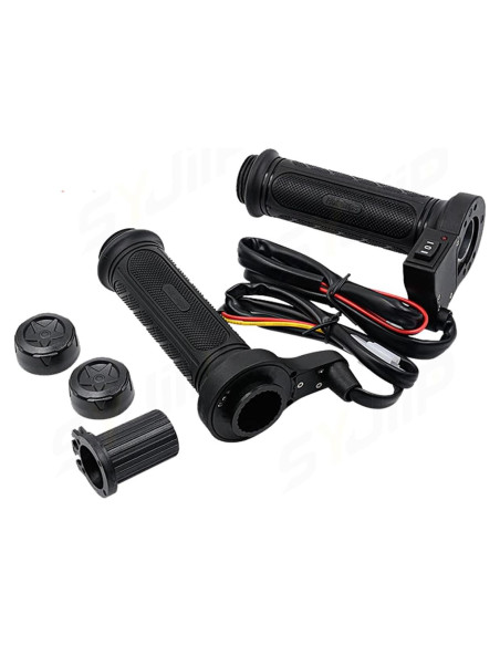 Puños Calentados SYJIIP para Motocicleta 12V, Antideslizantes
