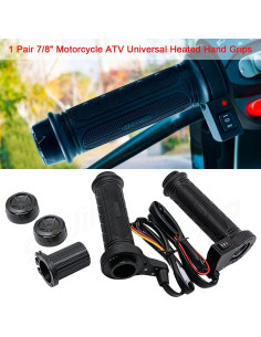 Puños Calentados SYJIIP para Motocicleta 12V, Antideslizantes 2