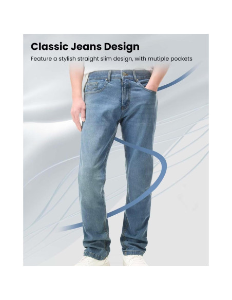 Pantalones de Motocicleta ILM PJN1 con Armadura CE Azul Claro