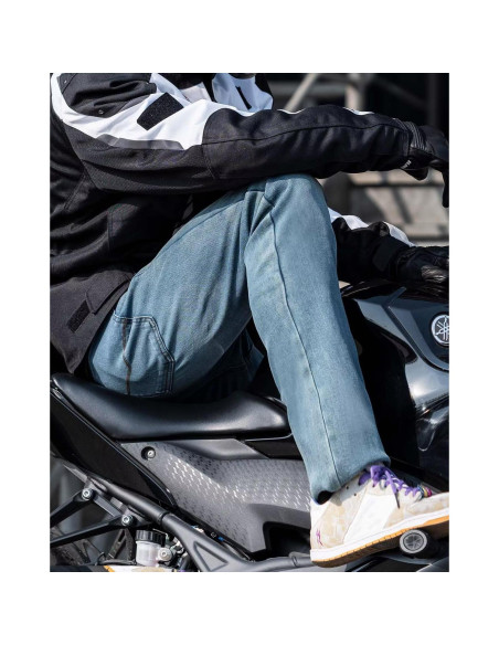 Pantalones de Motocicleta ILM PJN1 con Armadura CE Azul Claro