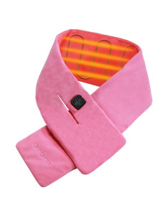 Bufanda Calentada ORORO Unisex Rosa con Batería 7.4V
