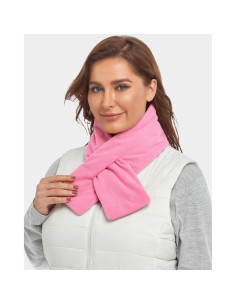 Bufanda Calentada ORORO Unisex Rosa con Batería 7.4V 2