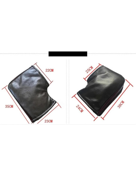 Guantes de Manillar de Motocicleta ZXDdxjiu Negros Impermeables