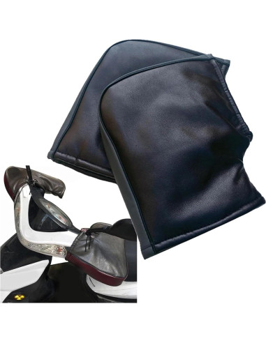 Guantes de Manillar de Motocicleta ZXDdxjiu Negros Impermeables