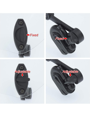 Deflector de Viento HDBUBALUS para Motocicleta Universal 280mm