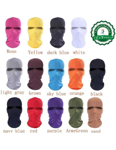 3 Máscaras Térmicas de Cara Completa Genérico para Ciclismo