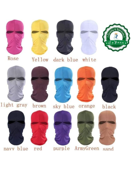 3 Máscaras Térmicas de Cara Completa Genérico para Ciclismo